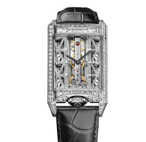 Review Replica Corum Golden Bridge Stream Baguette Watch B313/03498 - 313.101.69/0F01 SB69G